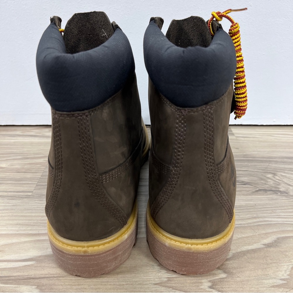 Timberland 6" Waterproof Boots Dark Brown Nubuck Men’s Size 12 TB0A5TJ5 NWOB - Picture 6 of 7